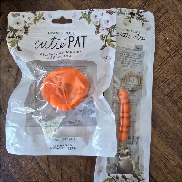 NWT Orange Ryan & Rose Cutie PAT and Cutie Clip Set - Picture 2 of 9